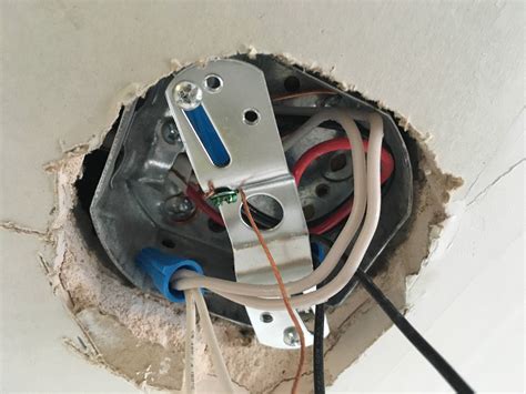 attach ceiling electrical box to rafter|ceiling light box installation.